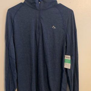 Navy blue dri fit quarter zip
